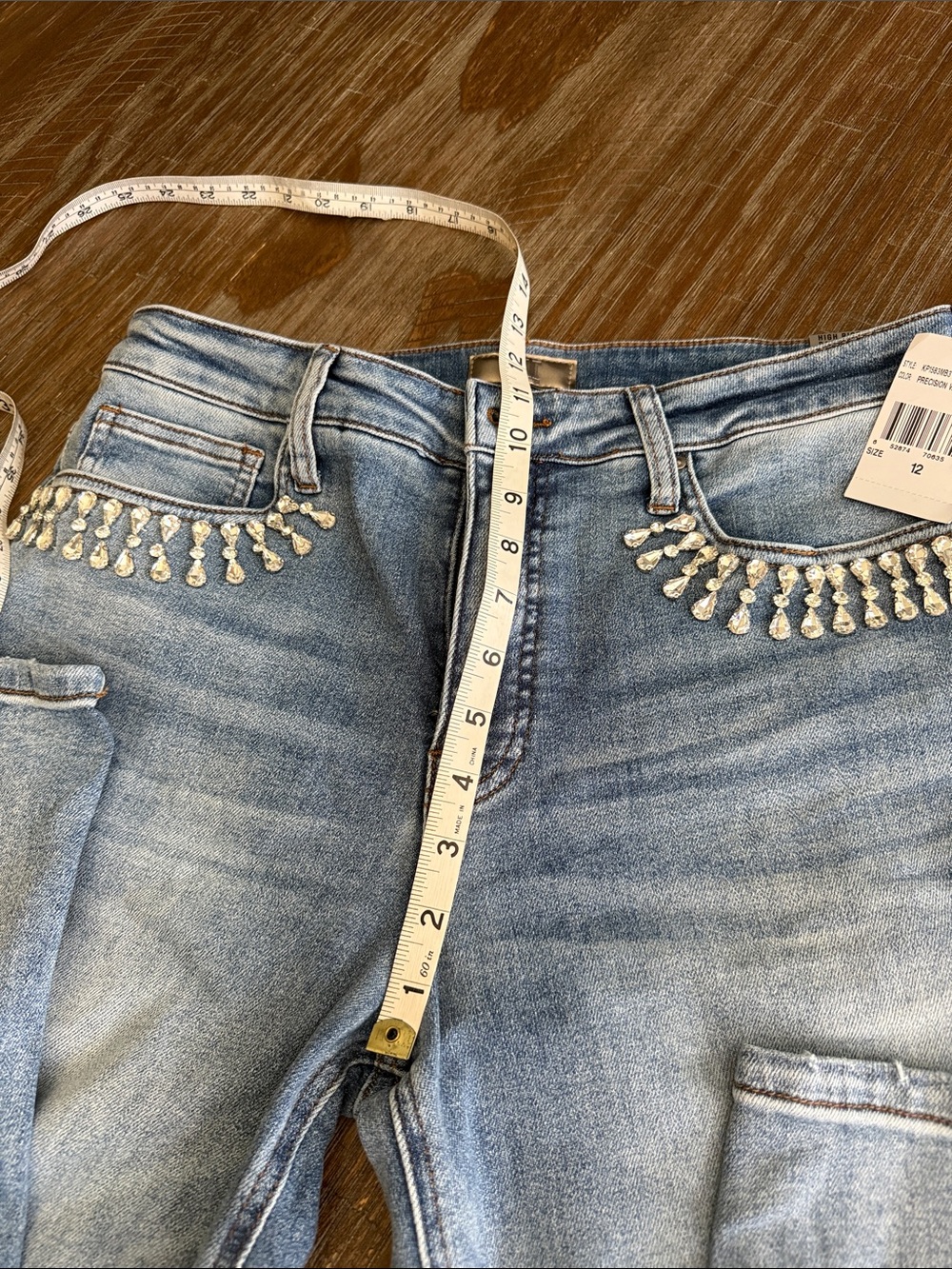 KUT from kloth high rise Rachel fab an mom Jean size 12 nwt - Picture 11 of 11